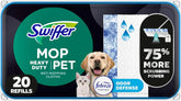 Swiffer Heavy Duty Mop Wet Multi-Surface Cloth Refills for Floor Mopping and Cleaning, Pet with Febreze Odor Defense, 20 count