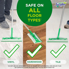Swiffer Sweeper Wet Mopping Cloths, Multi-Surface Floor Cleaner with Gain Original Scent, 24 Count (Pack of 3)